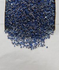 13/0 Patina Medium Sapphire Opal Silver