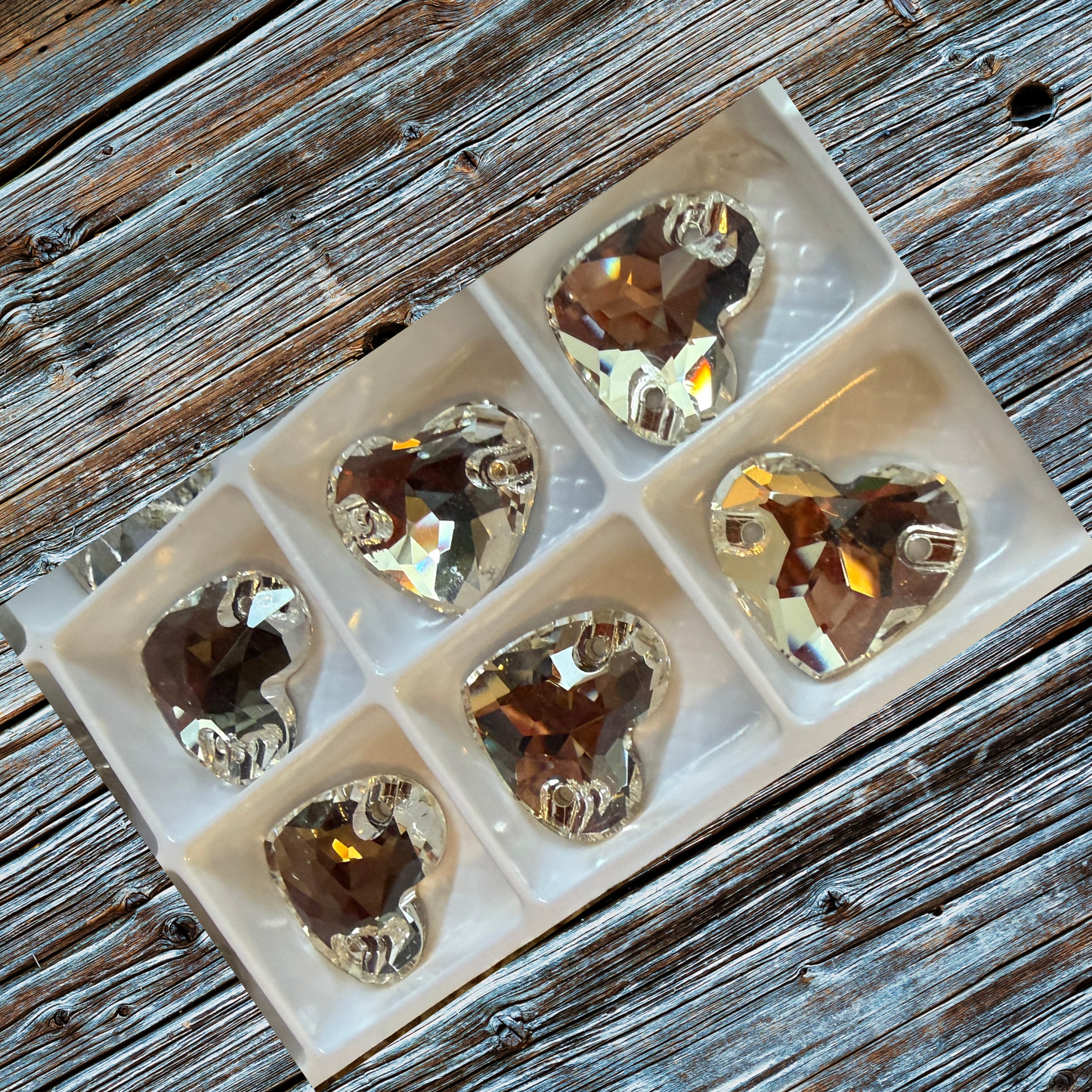 Crystal Clear Hearts 14x16cm