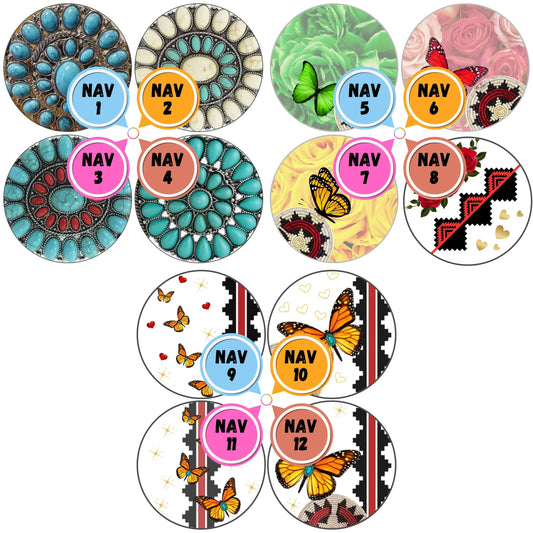 Navajo Themed Cabs - 4 INCH WOOD CABS (SINGLE)