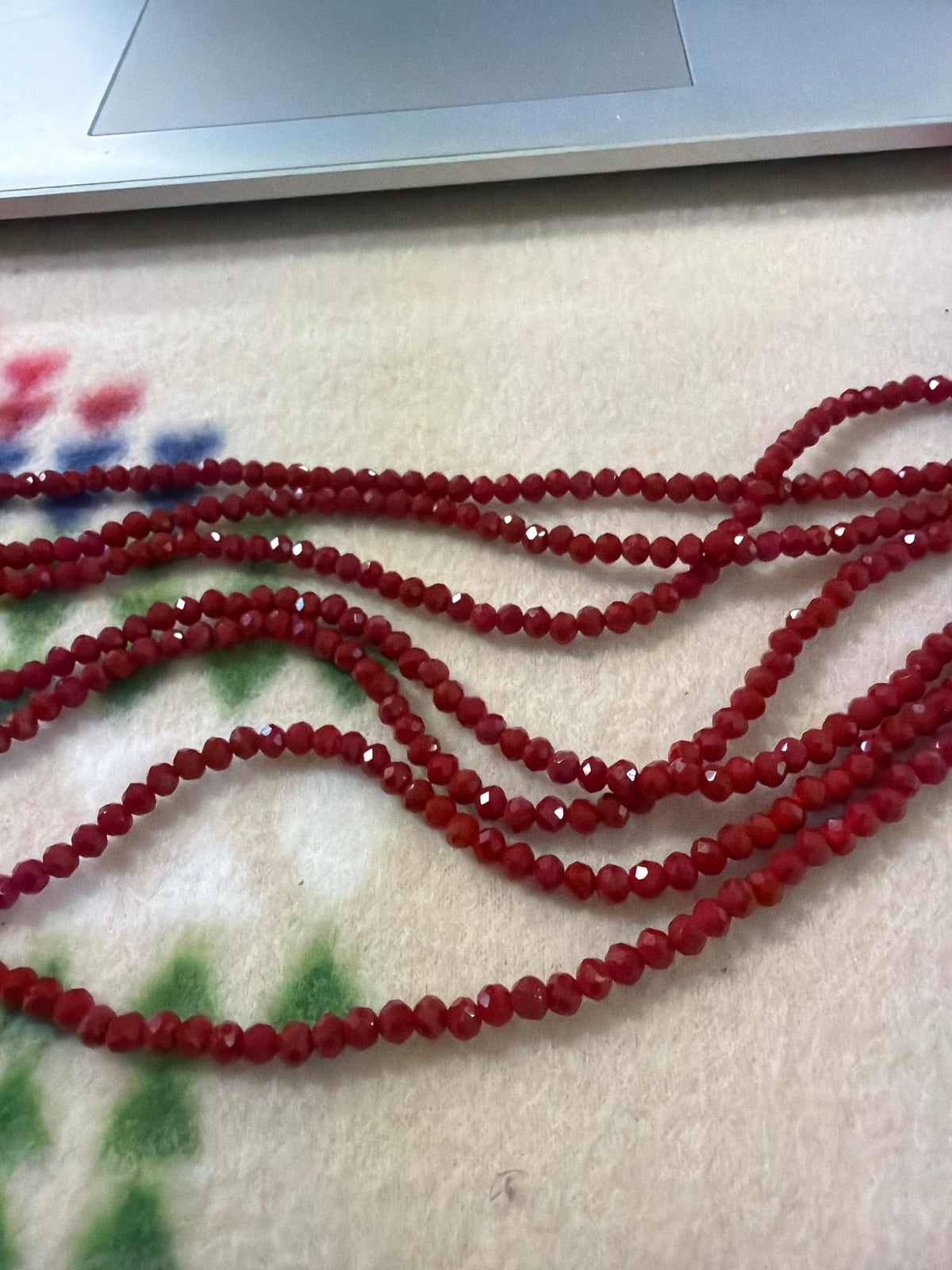 4mm Rondelle Dark Cherry AB