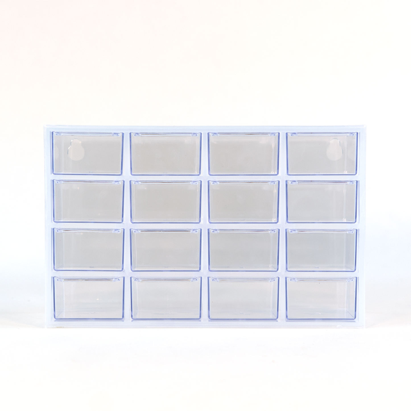 Everything Mary Clear 16-Drawer Organizer – Wall-Mountable Plastic Storage Cabinet for Crafts, Jewelry, Beads & Small Parts