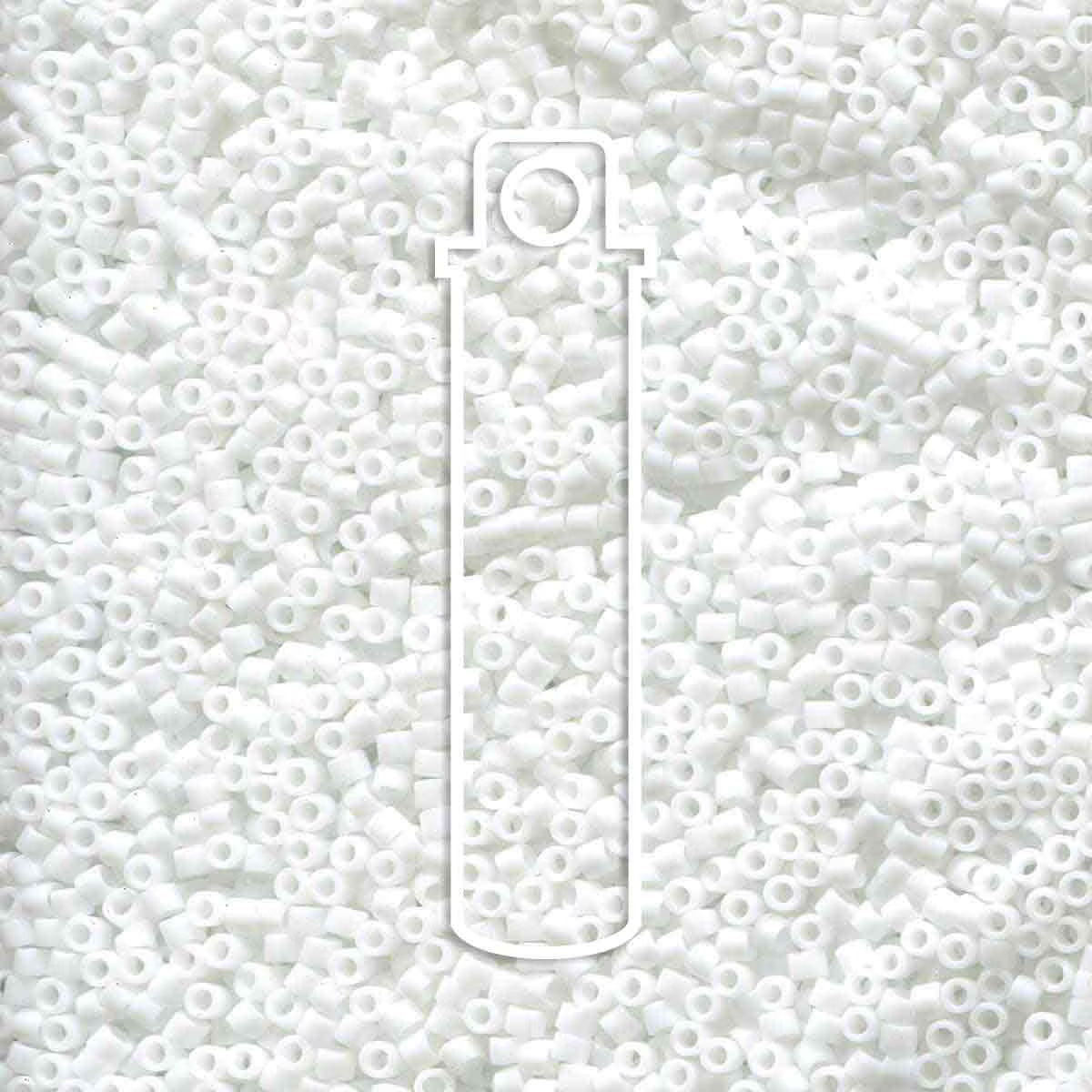 11/0 Miyuki Delica OP Chalk White