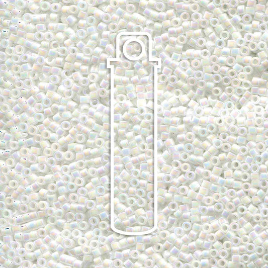 11/0 Miyuki Delica White Pearl AB